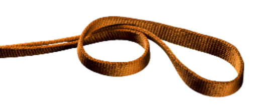 60cm – 19.0mm Orange Webbing Loops